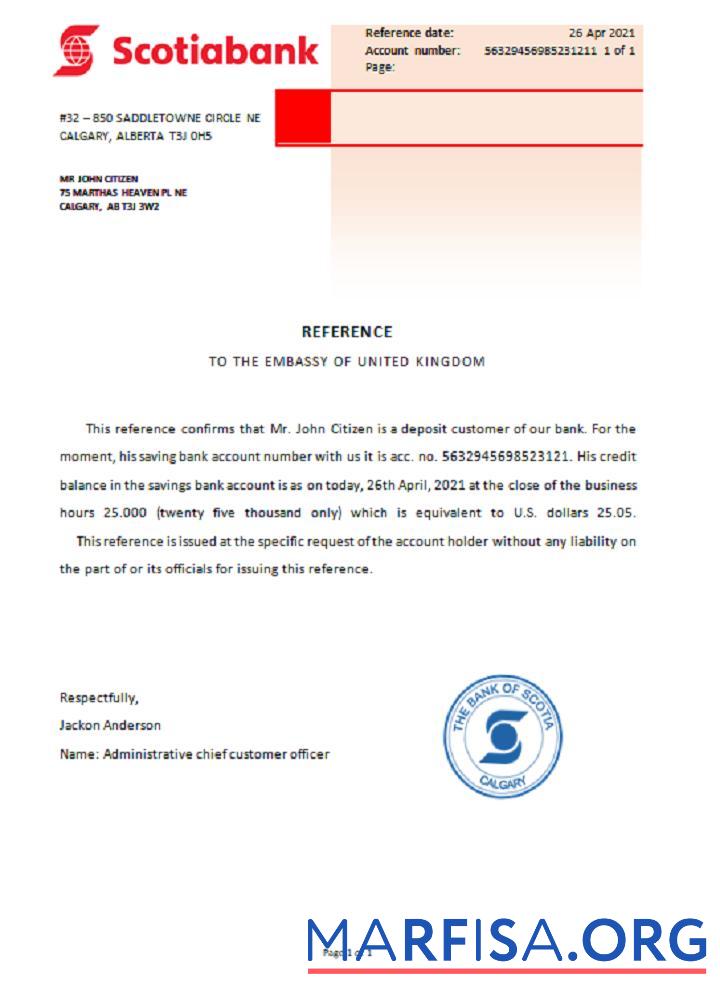 Downloadable Canada Scotiabank reference example